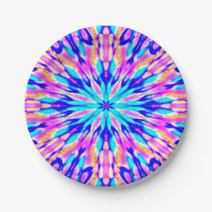 Plato De Papel mandala fractal intrincada