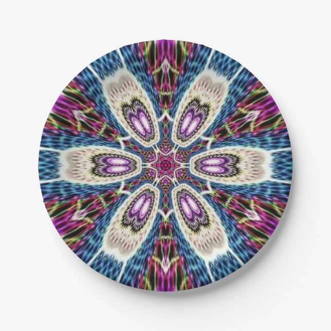 Plato De Papel Mandala única (Anverso)