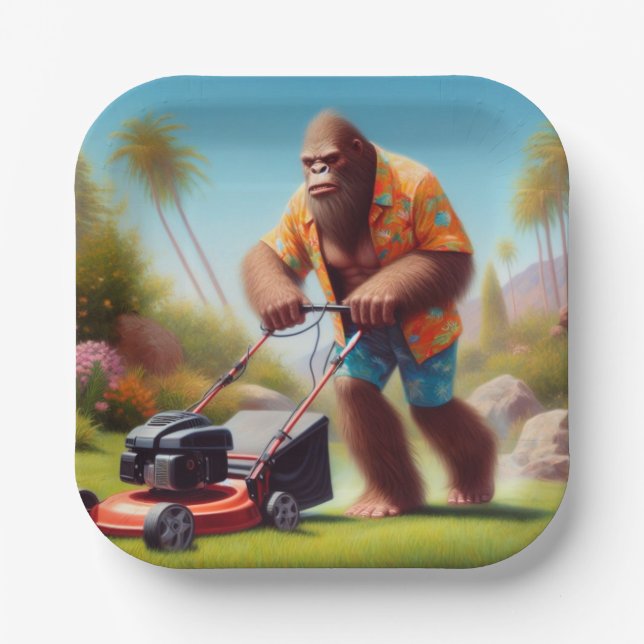 Plato De Papel Mando de pie grande (Anverso)