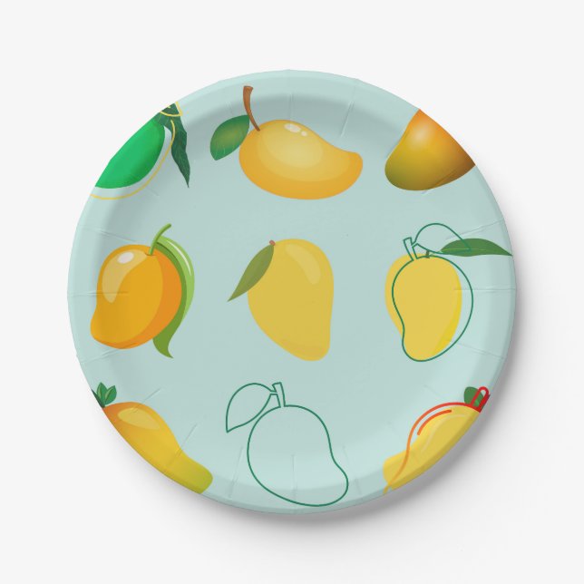 Plato De Papel Mango Fresco (Anverso)