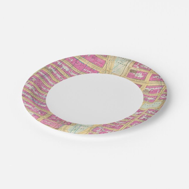 Plato De Papel Manhatten, Nueva York 12 (Angular)