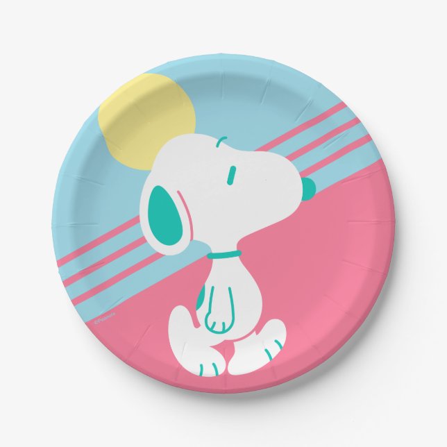 Plato De Papel Maní | Snoopy Deco Dreams Sun (Anverso)