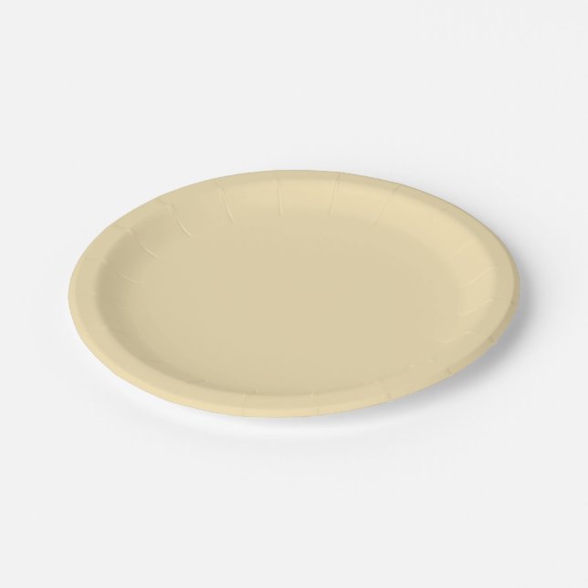 Plato De Papel Mania de plátano (color sólido)  (Angular)