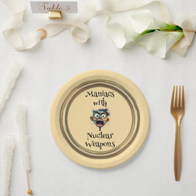 Plato De Papel Maniacs Paper Plate (Boda)