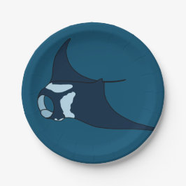 Plato De Papel Manta Ray
