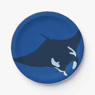 Plato De Papel Manta Ray
