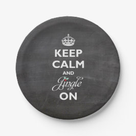 Plato De Papel Mantén La Tranquilidad Y El Canto En Las Vacacione