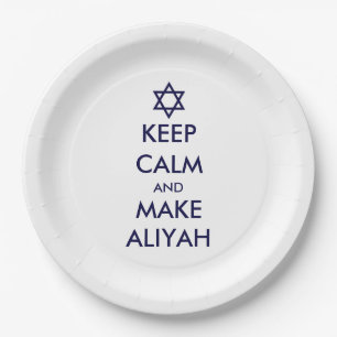 Plato De Papel Mantener La Calle Y Hacer Aliyah
