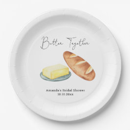 Plato De Papel Mantequilla Juntos Ducha Británica