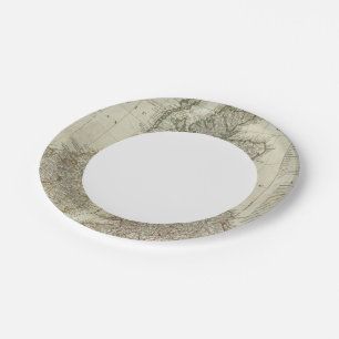 Plato De Papel Mapa completo de las Islas Británicas