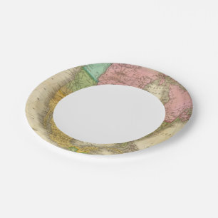 Plato De Papel Mapa de América del Norte 3