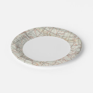 Plato De Papel Mapa de esqueleto