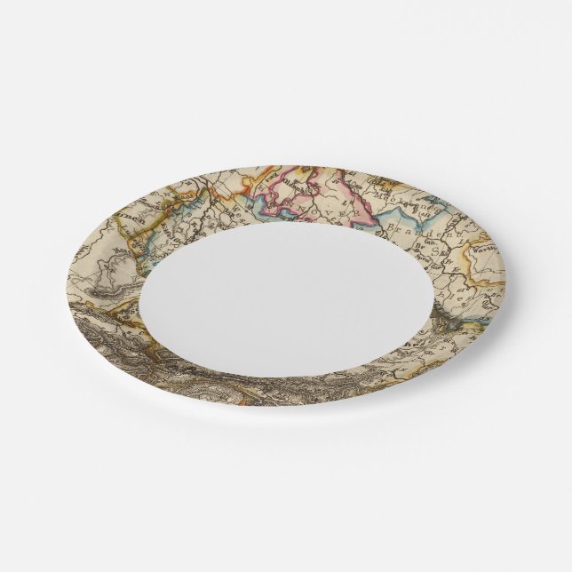 Plato De Papel Mapa de Europa Oriental (Angular)
