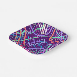 Plato De Papel Mapa de las estrellas