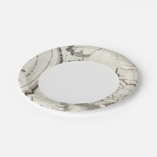 Plato De Papel Mapa de Misuri (Angular)