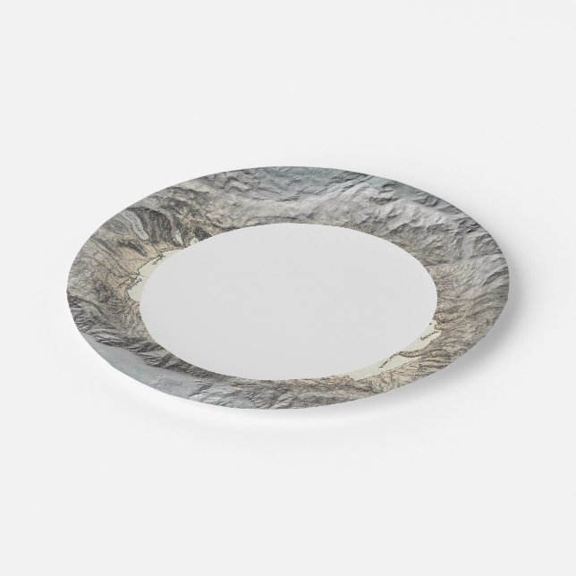 Plato De Papel Mapa del lago Tahoe (Angular)