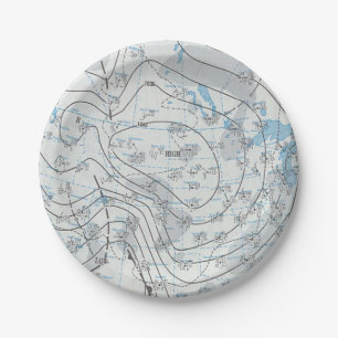 Plato De Papel Mapa meteorológico nacional