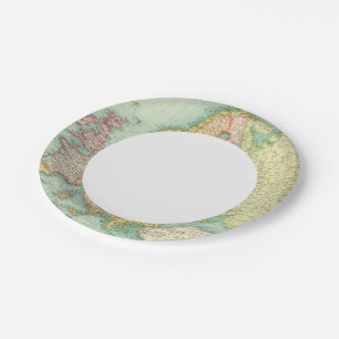 Plato De Papel Mapa político de Europa
