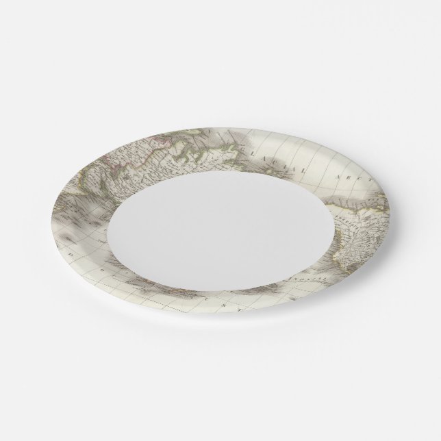 Plato De Papel Mappemonde - Mapa de Globe (Angular)