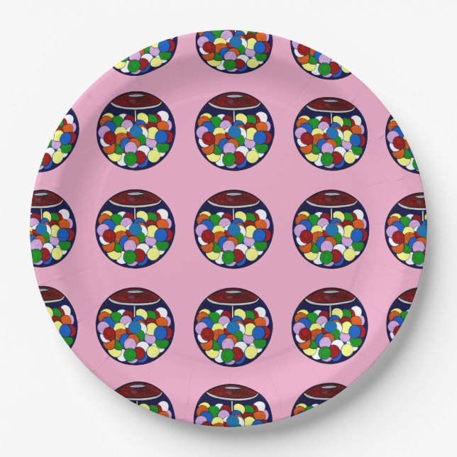 Plato De Papel Máquina de Chicles (Anverso)