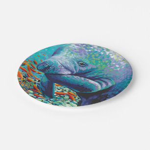 Plato De Papel Mar corazón II