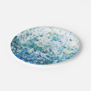 Plato De Papel Mar manchado I