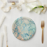 Marble de lujo | Hermosa vena Verde azulada amaril