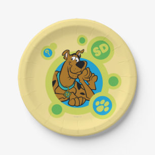 Plato De Papel Marca SD de los círculos Scooby-Doo