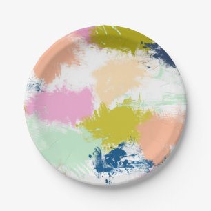 Plato De Papel Marcas de pintura