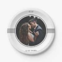Marco elegante | Boda de fotografías en blanco y n