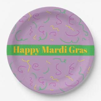 Plato De Papel Mardi Gras Napkins