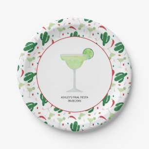 Plato De Papel Margarita Boda Bachelorette Party, Fiesta Final