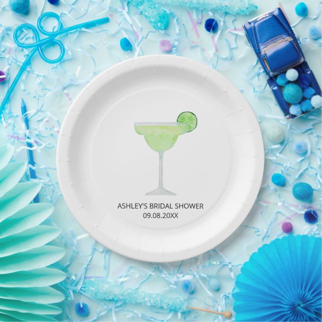 Plato De Papel Margarita Boda Bridal Shower Fiesta (Fiesta)