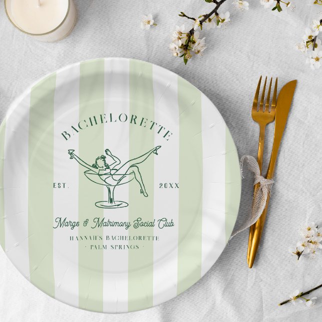 Plato De Papel Margarita Social Club | Bachelorette (Subido por el creador)