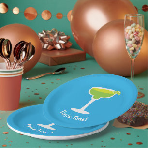 Plato De Papel Margarita, texto personalizado