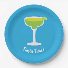 Plato De Papel Margarita, texto personalizado