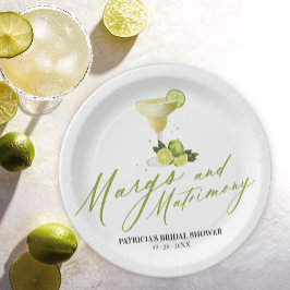 Plato De Papel Margs & Matrimony Bridal Shower