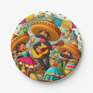 Plato De Papel Mariachi