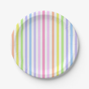 Plato De Papel Marie Antoinette candy stripes pastels french