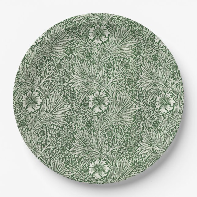 Plato De Papel Marigold (por William Morris) (Anverso)