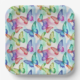 Plato De Papel Mariposa