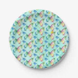 Plato De Papel Mariposa