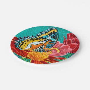 Plato De Papel Mariposa contrapesada I