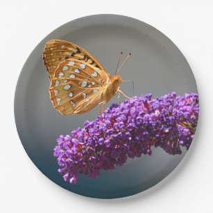 Plato De Papel Mariposa en Butterfly Bush