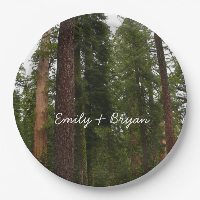 Plato De Papel Mariposa Grove en el Parque Nacional Yosemite (Anverso)