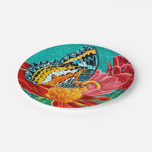 Plato De Papel Mariposa Poderosa I (Angular)