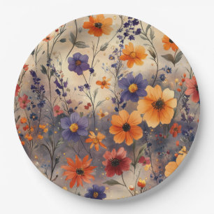 Plato De Papel Mariposa Silvestre Vintage (11)
