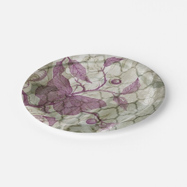 Plato De Papel Mariposas árabes III (Angular)