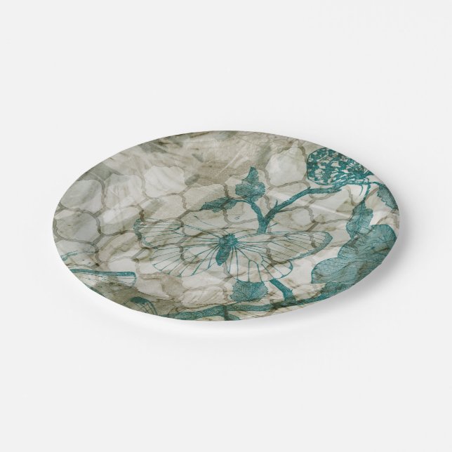 Plato De Papel Mariposas árabes VI (Angular)