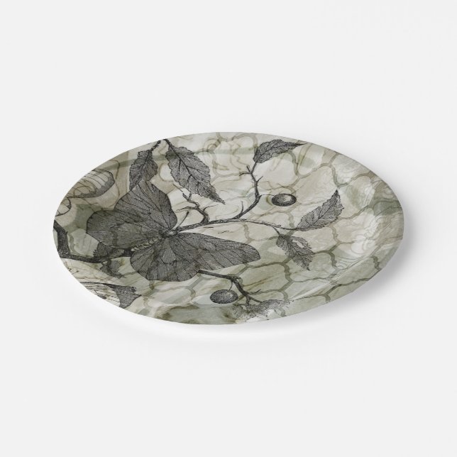 Plato De Papel Mariposas del Arabesque I (Angular)